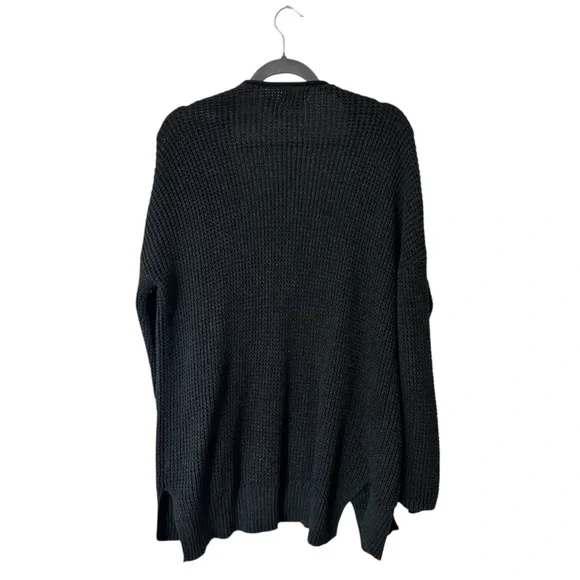 universal thread waffle knit black cardigan - Picture 2 of 3